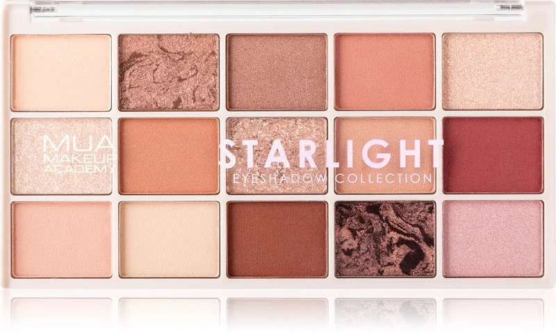 MUA Makeup Academy Professional 15 tonalità Palette di ombretti colore Starlight 12 g
