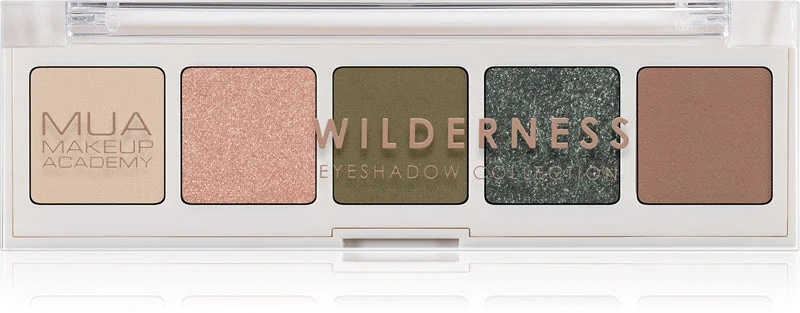 MUA Makeup Academy Professional 5 tonalità palette di ombretti colore Wilderness 3,8 g