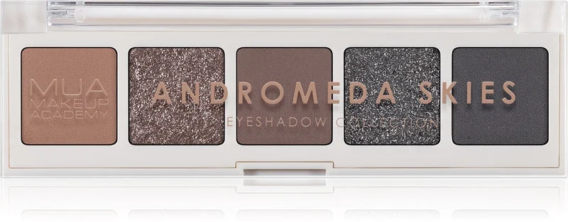 MUA Makeup Academy Professional 5 tonalità palette di ombretti colore Andromeda Skies 3,8 g