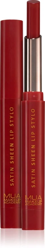 MUA Makeup Academy Satin Sheen rossetto satin colore Razzleberry 1,5 g
