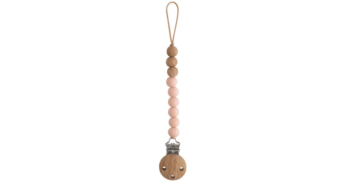 Mushie Eva fermaglio per ciuccio Blush