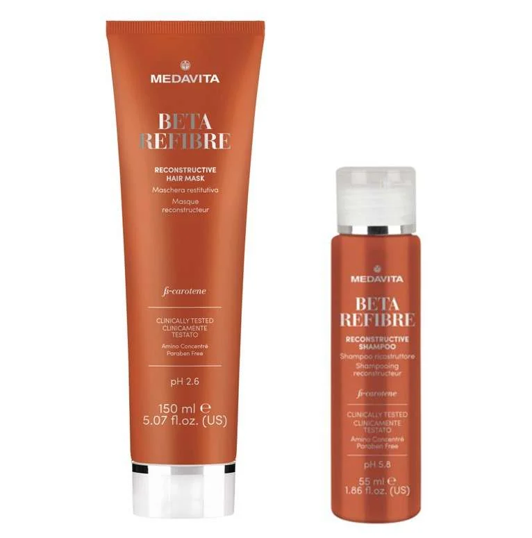 MEDAVITA BETA REFIBRE MASCHERA RESTITUTIVA 150ML + OMAGGIO SHAMPOO RICOSTRUTTORE 55ML