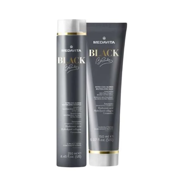 MEDAVITA BLACK BLONDIE EXTRA COOL BLONDE NEUTRALIZING SHAMPOO 250 ML + NEUTRALIZING MASK 150 ML