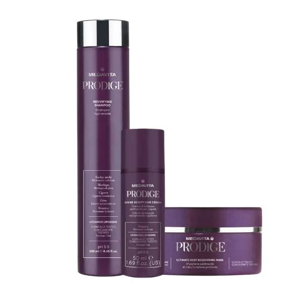 MEDAVITA PRODIGE REVIVIFYING SHAMPOO 250ML + BEAUTY HAIR CREAM 50ML + DEEP RECOVERING MASK 250ML