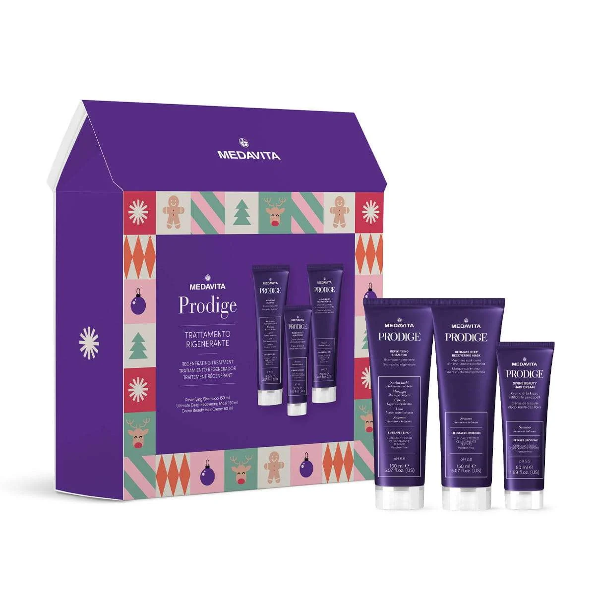 MEDAVITA PRODIGE BOX – TRATTAMENTO PROTEZIONE COLORE – SHAMPOO + MASK + FLUIDO