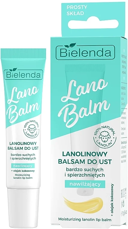 Balsamo idratante al lanolina per labbra secche e screpolate