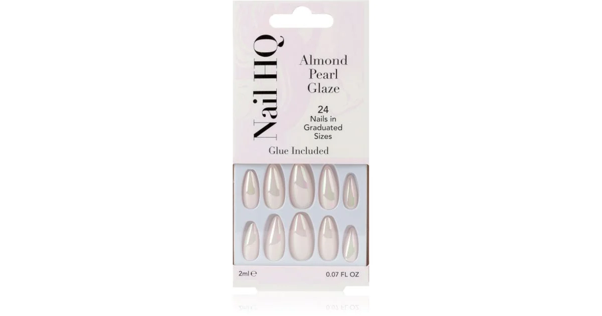 Nail HQ Almond Unghie finte Pearl Glaze 24 pezzi