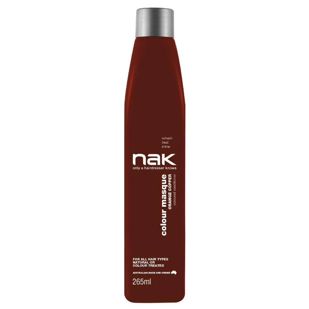 Maschera in Crema per la Colorazione dei Capelli Nak Signature Rame Arancione 265 ml
