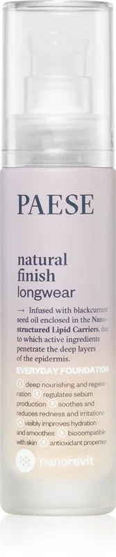 Paese Nanorevit fondotinta lunga tenuta effetto nutriente colore 2,5 sabbia Beige 30 ml