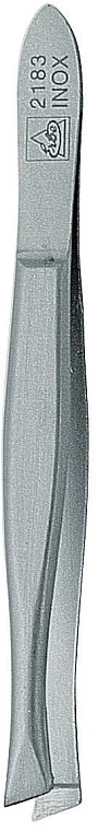 Pinzetta smussata, acciaio inossidabile, 8 cm