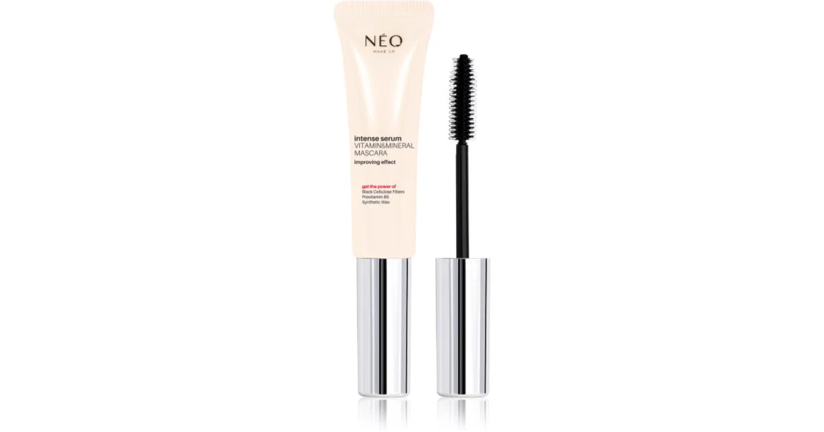 NEO MAKE UP Intense siero Vitamine & Minerali mascara nutriente per stimolare la crescita delle ciglia colore nero 9 ml
