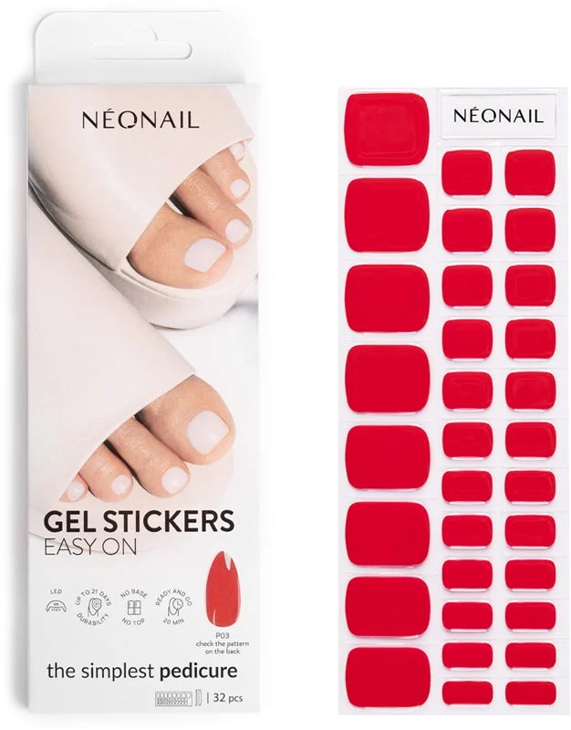 NEONAIL Easy On Gel Adesivi per unghie per le gambe colore P03 32 pezzi