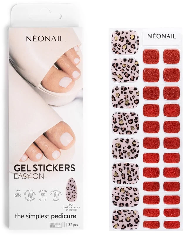 NEONAIL Easy On Gel Adesivi per unghie per le gambe colore P01 32 pezzi