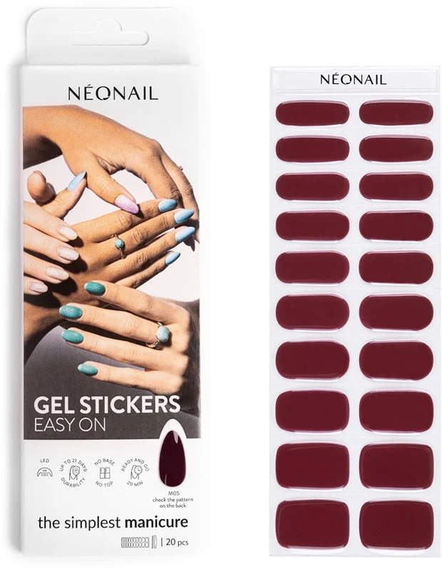 NEONAIL Easy On Gel Adesivi per unghie colore M05 20 pezzi