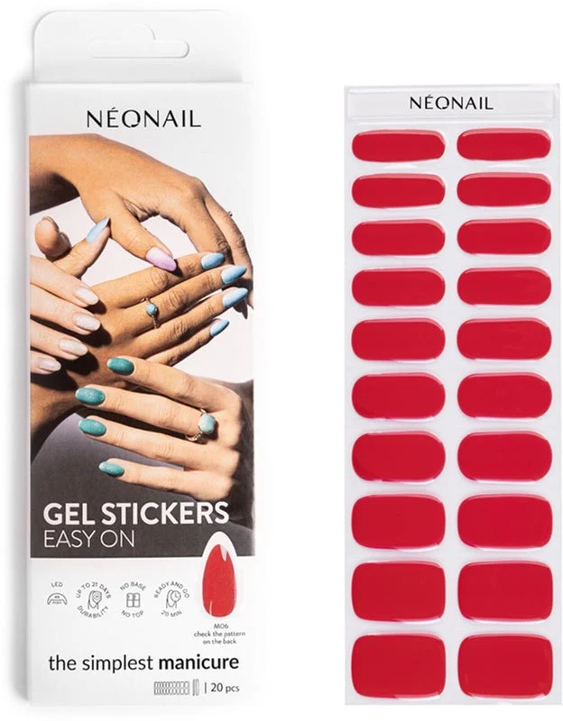 NEONAIL Easy On Gel Adesivi per unghie colore M06 20 pezzi