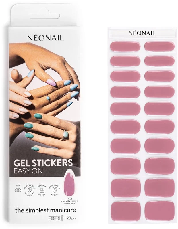 NEONAIL Easy On Gel Adesivi per unghie colore M08 20 pezzi