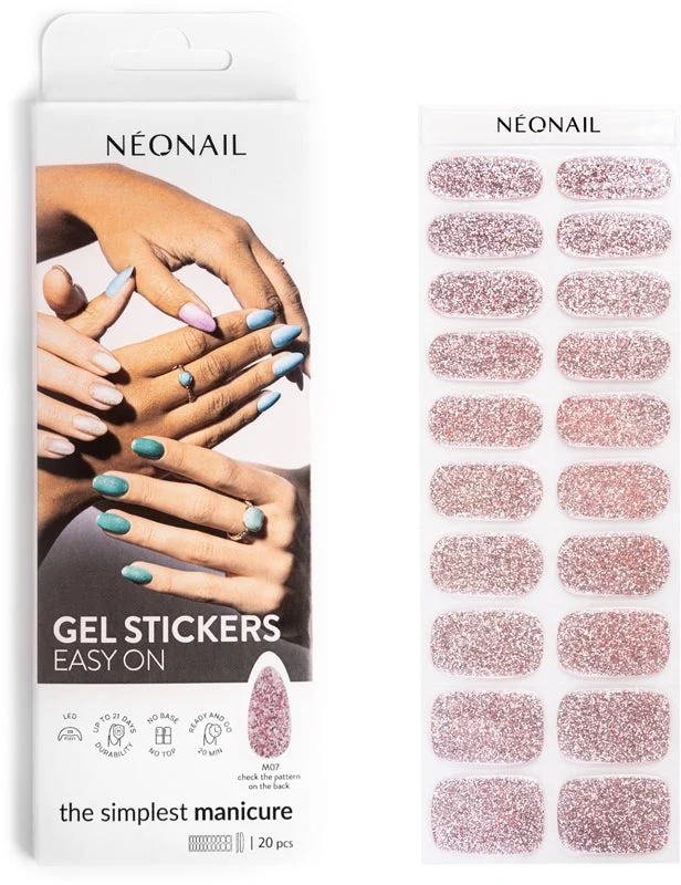 NEONAIL Easy On Gel Adesivi per unghie colore M07 20 pezzi