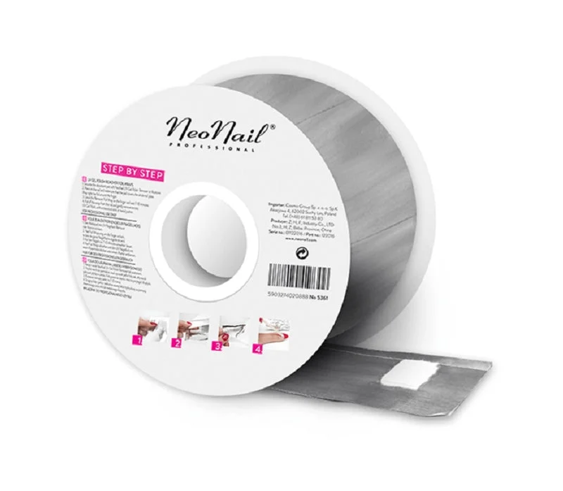 NEONAIL Involucri in alluminio togli smalto gel 100 pezzi