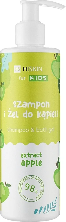 Shampoo-gel doccia per bambini 2 in 1 "Mela e Moringa"