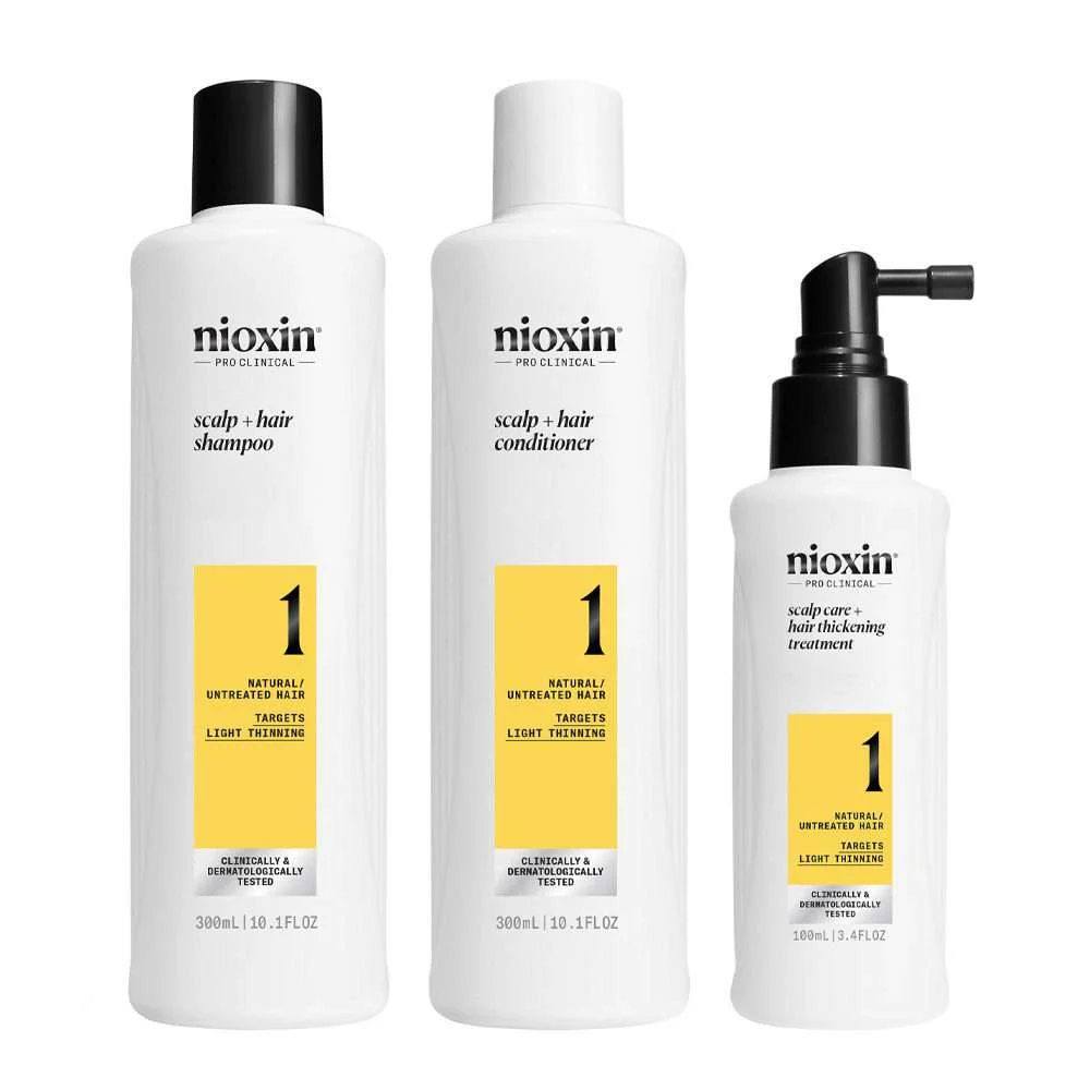 SISTEMA 1 SCALP + HAIR KIT 300 ML – KIT ANTI ASSOTTIGLIAMENTO LIEVE CAPELLI NATURALI