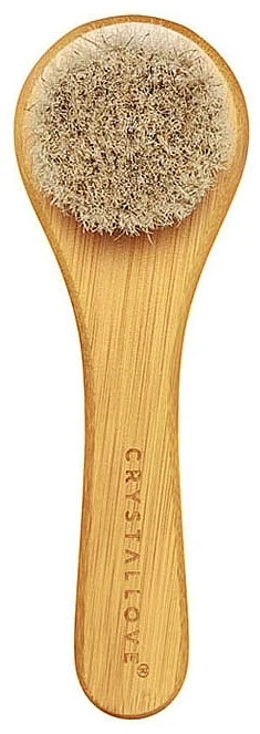 Spazzola per massaggio viso in bambù