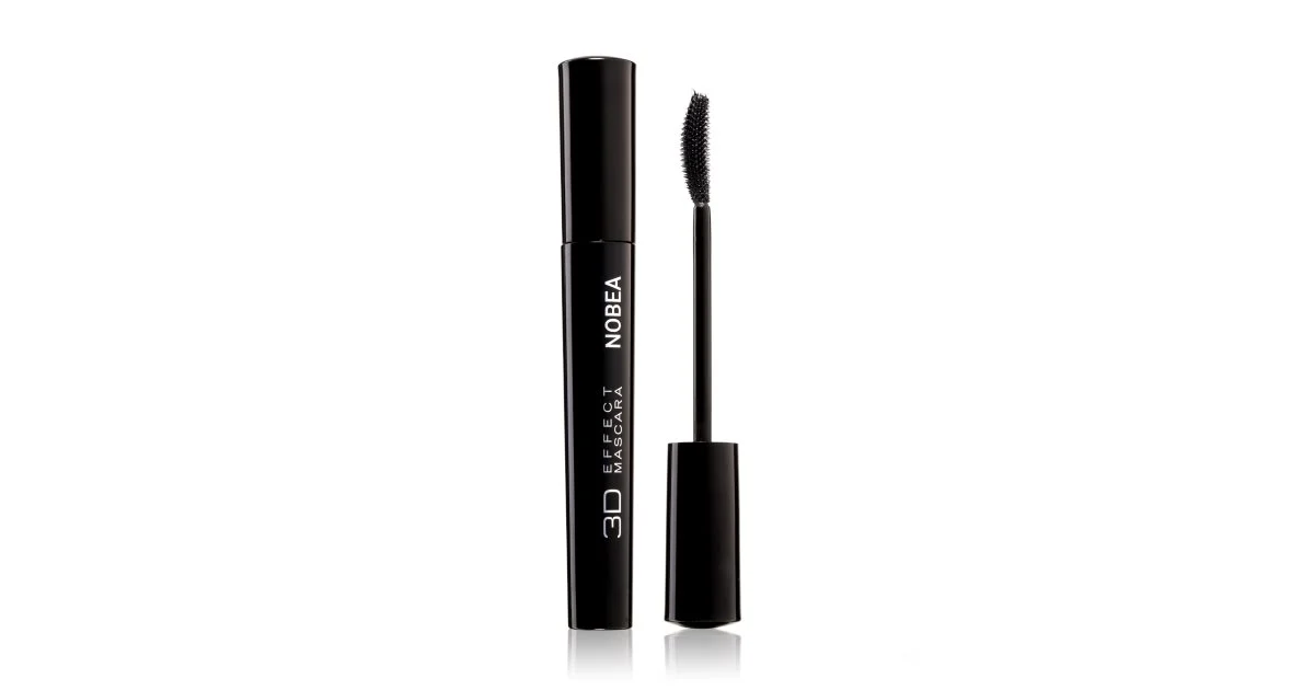 NOBEA Festive 3D Effect Mascara volumizzante con effetto 3D colore 001 nero 8 ml