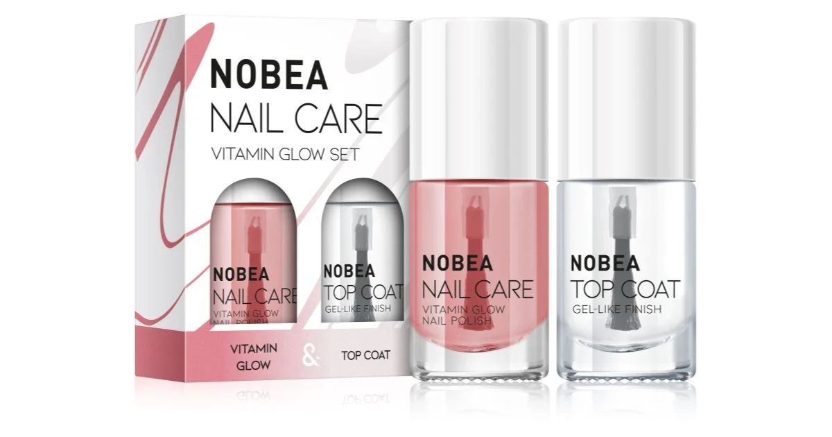NOBEA Nail Care Vitamin Glow set di smalti per unghie Vitamin glow set