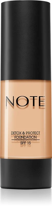 Note Cosmetique Detox & Protect fondotinta liquido con finish matte SPF 15 colore 02 Natural Beige 30 ml