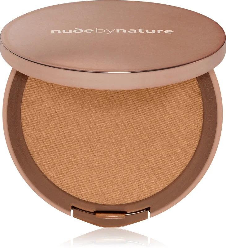 Nude by Nature Flawless fondotinta compatto in polvere colore W6 Desert Beige 10 g