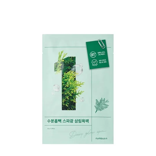Numbuzin No.1 Maschera in tessuto illuminante Dewy Spa