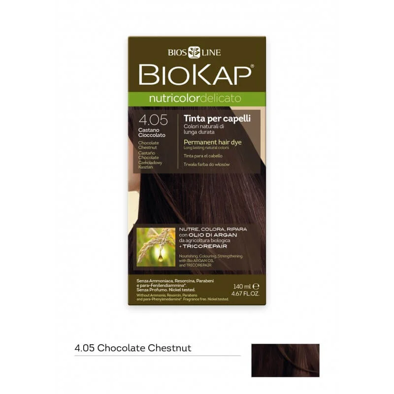 BIOKAP Nutricolor Delicato – Tinta 4.05 Castano Cioccolato