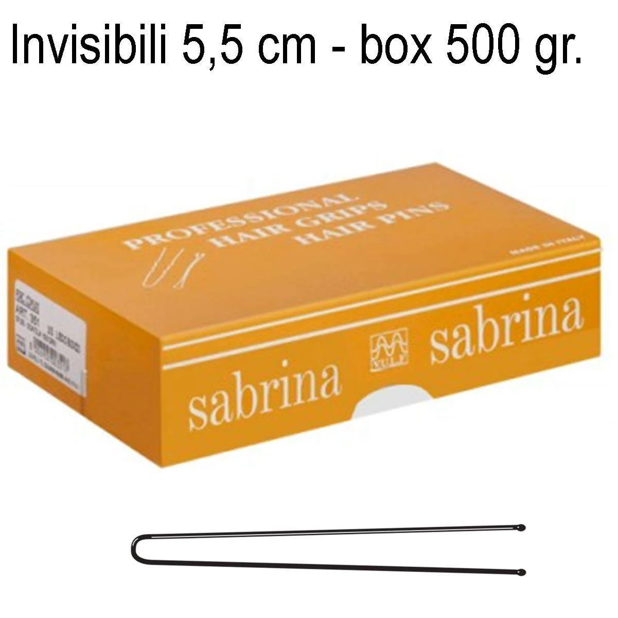 FORCELLE INVISIBILI PER MESSA IN PIEGA 5,5 CM. 27 LISCIO BIONDO BOX 500 GR.