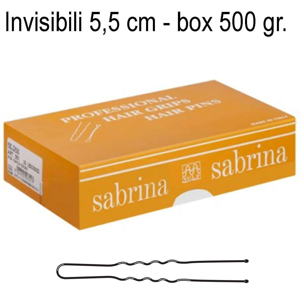FORCELLE INVISIBILI PER MESSA IN PIEGA 5,5 CM. 27 ONDATO BIONDO BOX 500 GR.