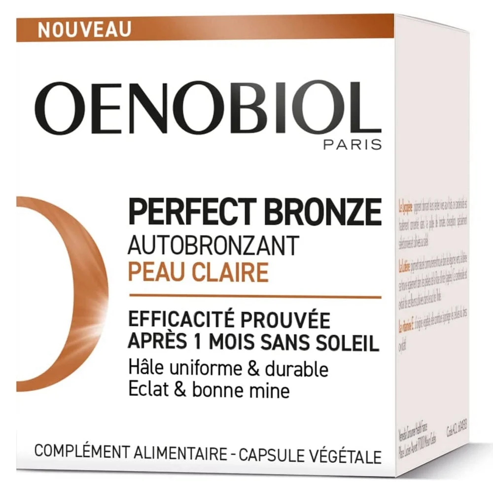 Oenobiol Perfect Bronze - Autoabbronzante - Pelle chiara 30 capsule