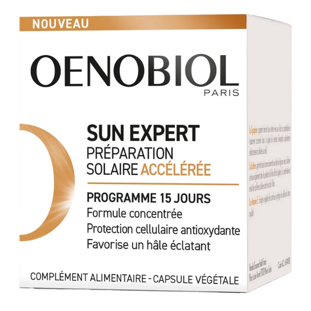Oenobiol Sun Expert - Preparatore solare - Accelerato 15 capsule