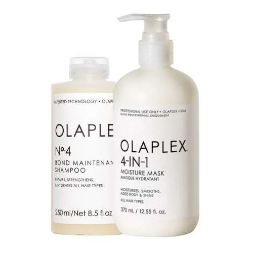 OLAPLEX KIT RIPARAZIONE CAPELLI DANNEGGIATI – N°4 250ML + N°4 IN 1 370ML
