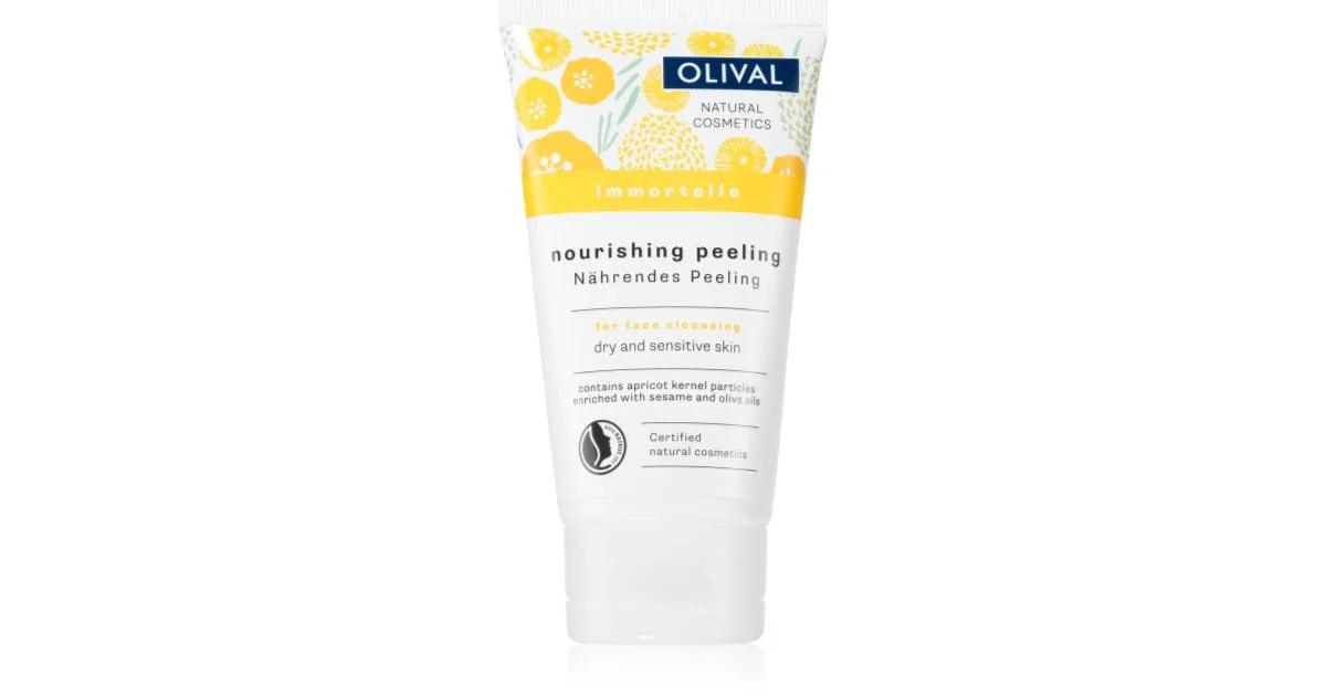 Olival Immortelle Peeling scrub nutriente delicato viso per pelli secche e sensibili 75 ml