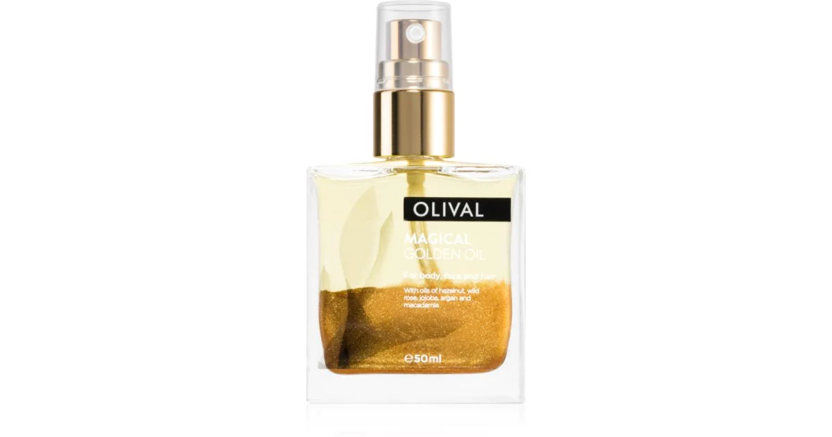 Olival Magical Gloden olio secco multifunzione con glitter per viso, corpo e capelli 50 ml