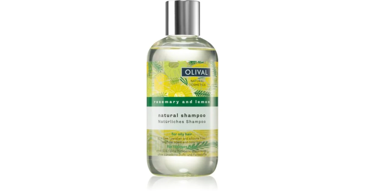 Olival Natural Rosmarino e limone shampoo naturale per capelli grassi 250 ml