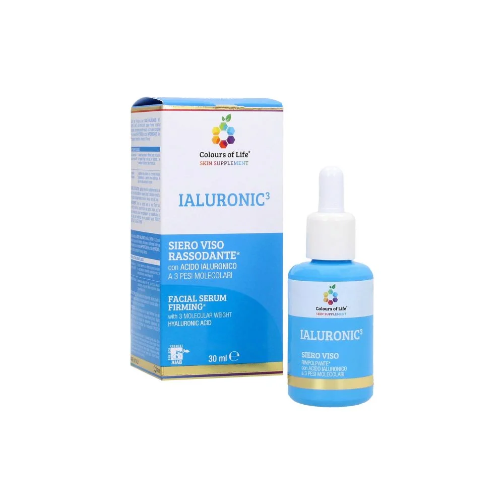 Optima naturals Colours of Life Siero Viso Rassodante con Acido Ialuronico, 30 ml