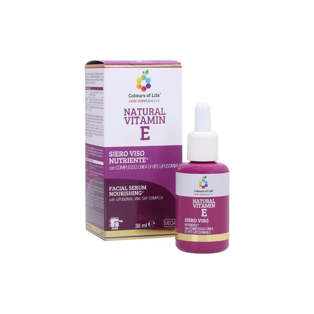Optima naturals Colours of Life Siero Viso Nutriente alla Vitamina E, 30 ml