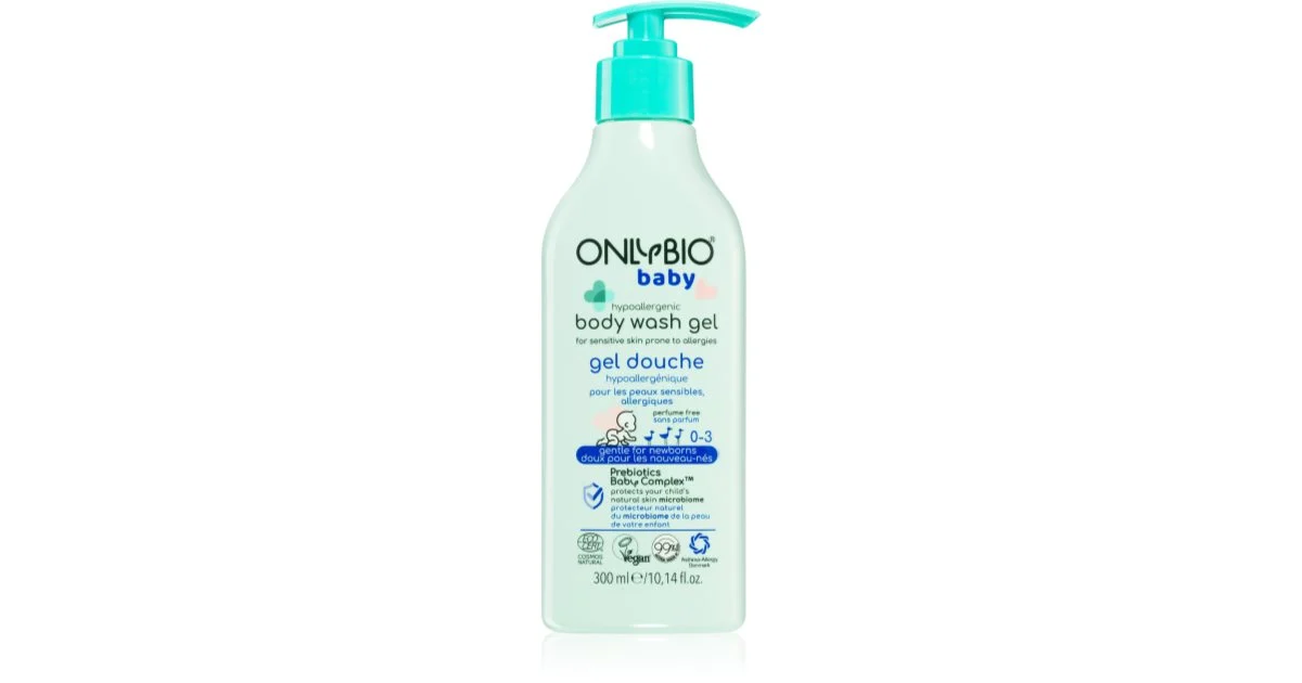 OnlyBio Baby gel doccia ipoallergenico per neonati 300 ml