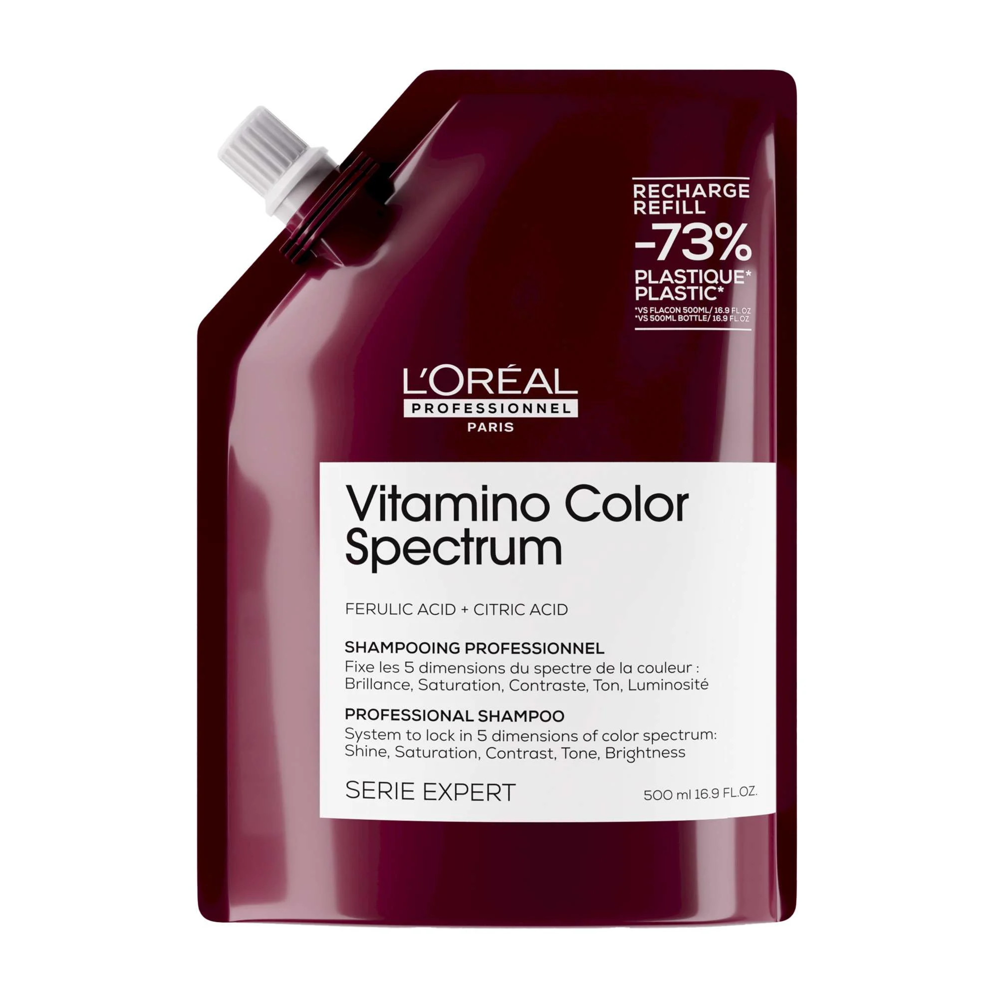 SERIE EXPERT VITAMINO COLOR SPECTRUM SHAMPOO 500 ML. REFILL