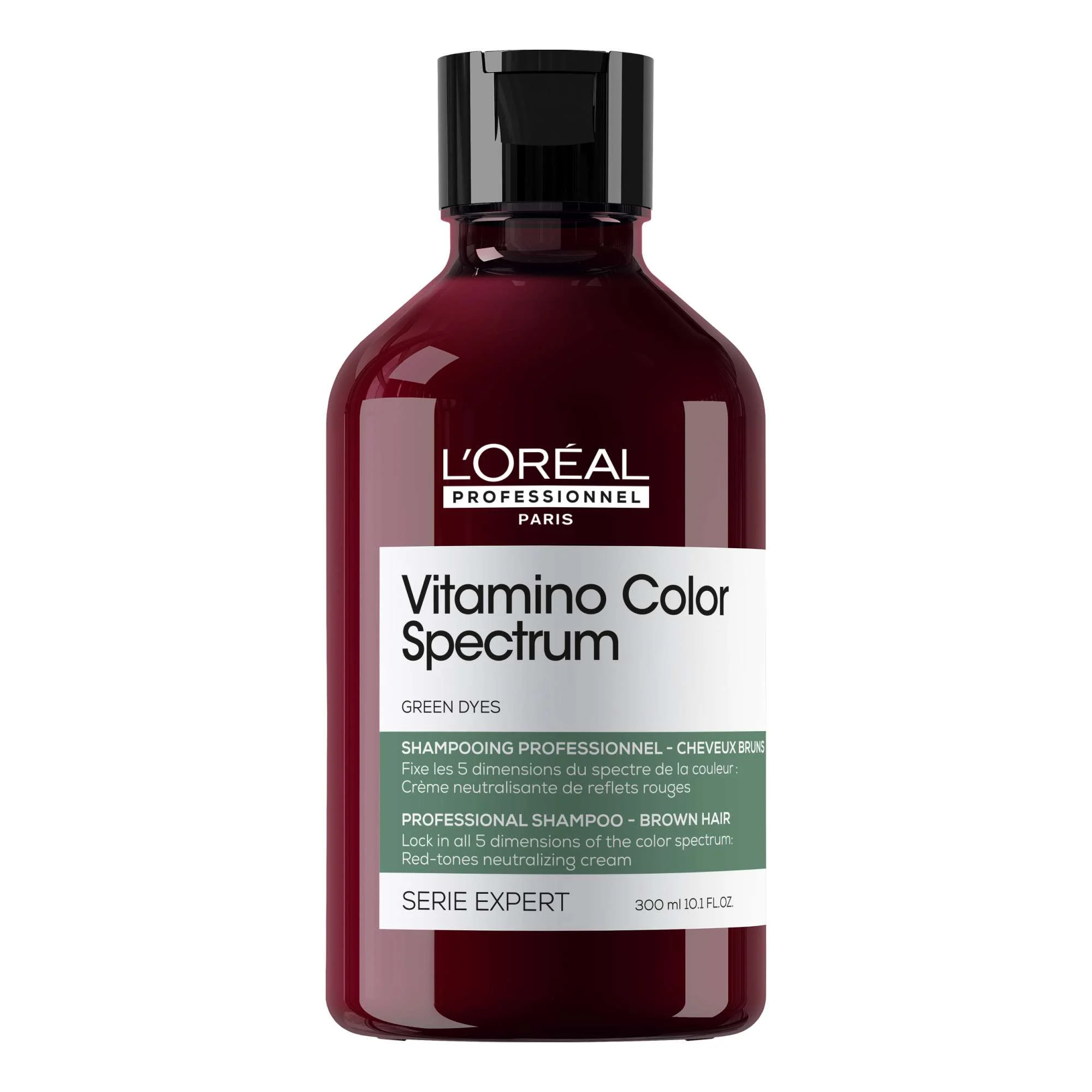 SERIE EXPERT VITAMINO COLOR SPECTRUM GREEN DYES SHAMPOO 300 ML.