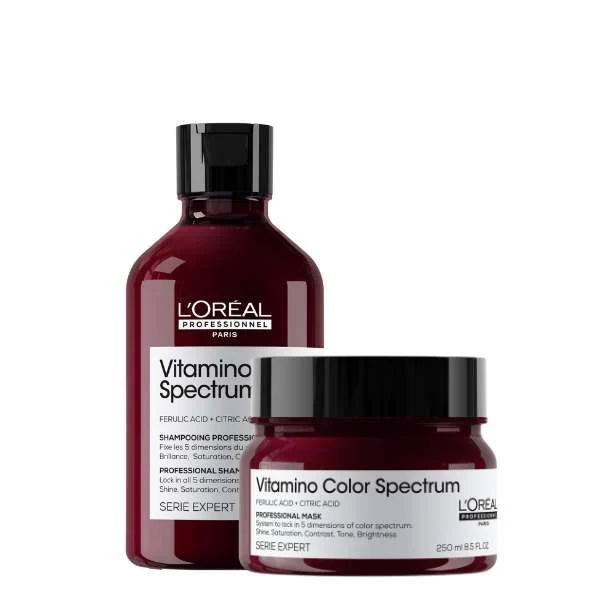 SERIE EXPERT VITAMINO COLOR SPECTRUM SHAMPOO 300 ML. + VITAMINO COLOR SPECTRUM MASK 250 ML.