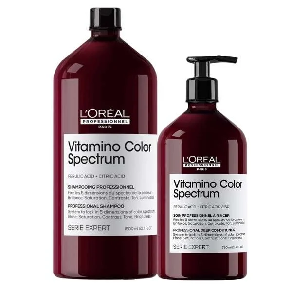 SERIE EXPERT VITAMINO COLOR SPECTRUM SHAMPOO 1500 ML. + SPECTRUM CONDITIONER 750 ML.