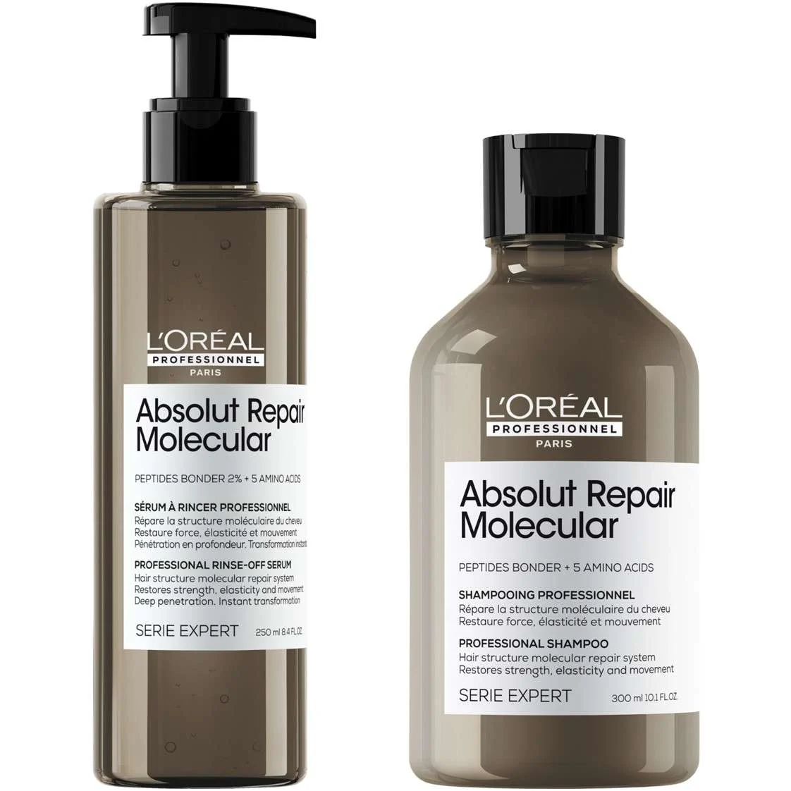 SERIE EXPERT ABSOLUT REPAIR MOLECULAR PROFESSIONAL SHAMPOO 300 ML. + CONDITIONER 250 ML