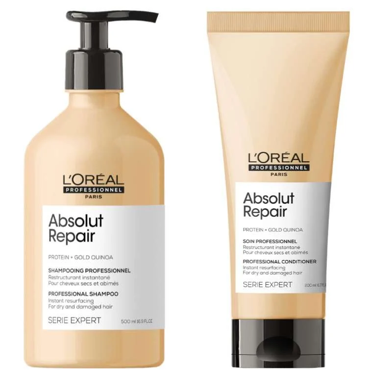 SERIE EXPERT ABSOLUT REPAIR SHAMPOO 500 ML. + CONDITIONER 200 ML.