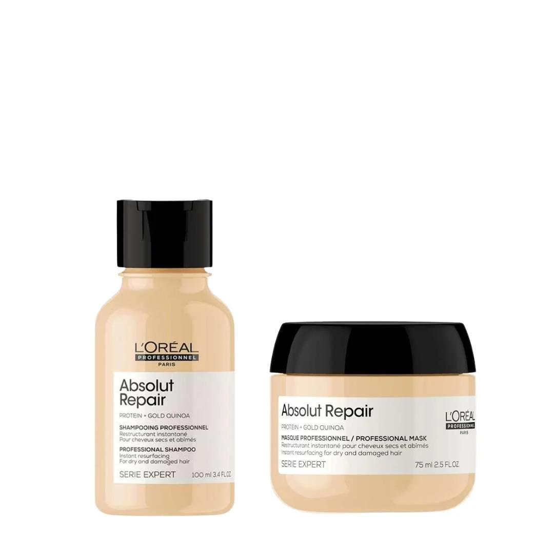 SERIE EXPERT ABSOLUT REPAIR SHAMPOO 100 ML. + ABSOLUT REPAIR MASCHERA 75 ML.