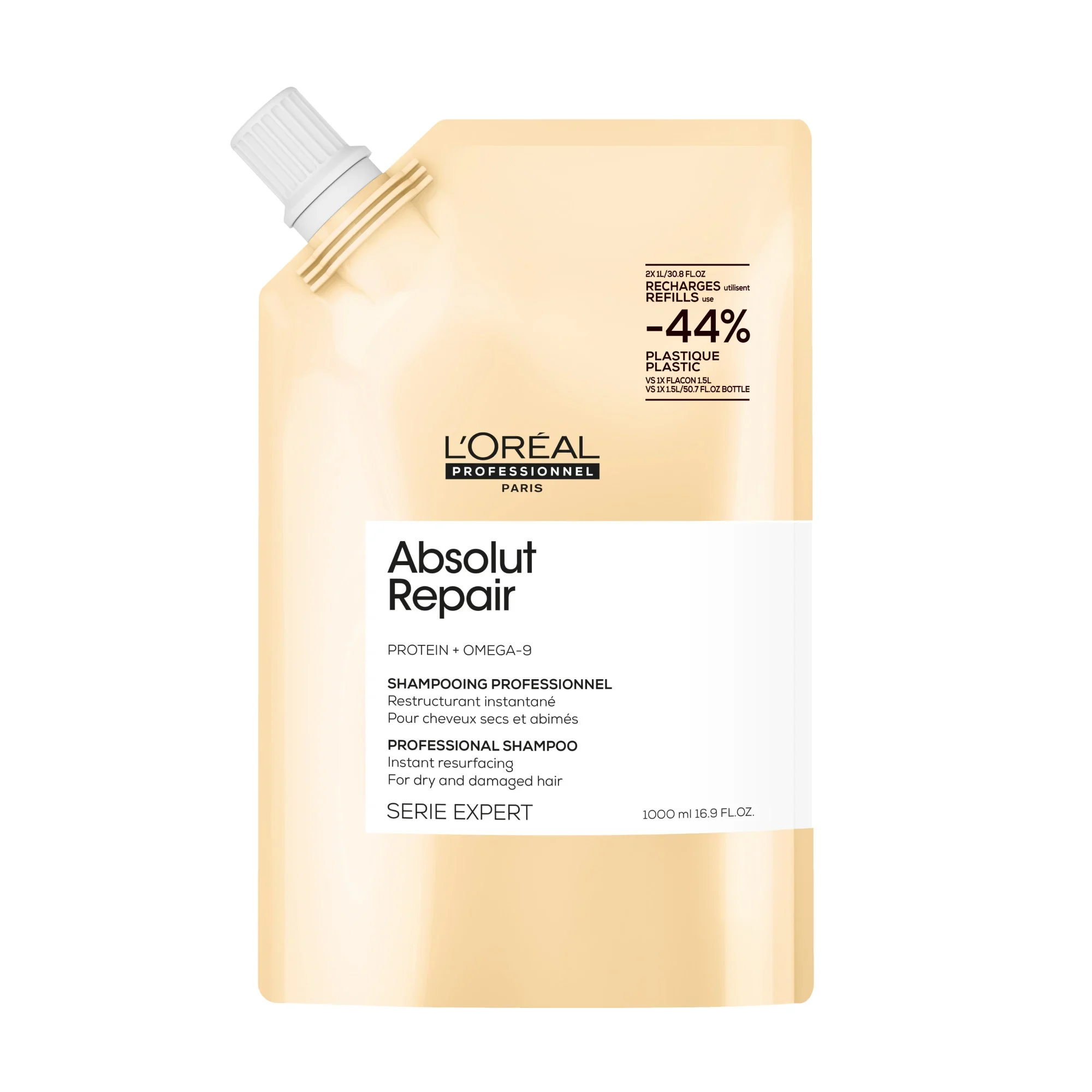 SERIE EXPERT ABSOLUT REPAIR REFILL SHAMPOO 1000 ML.